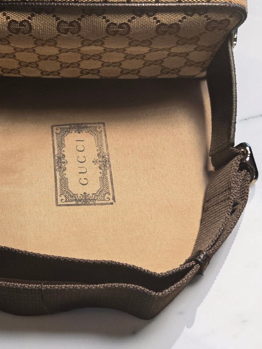 NEW Gucci Beige GG Monogram Pouch Fanny Pack Belt Bag Waist bag - Picture 3 of 8